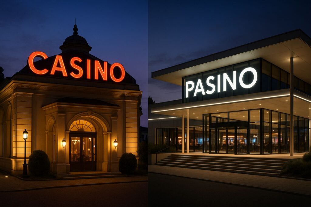 différence entre un casino et un Pasino