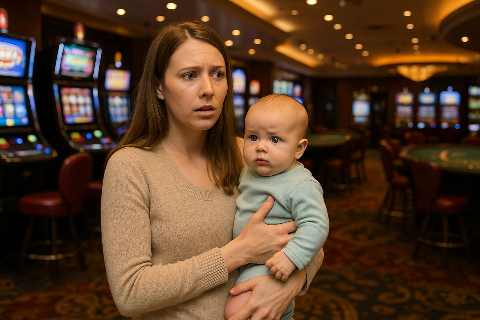 aller au casino avec un bébé